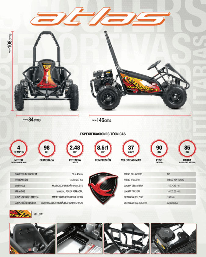 Carabela Atlas 98 Kart - Imagen 3